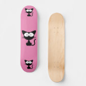 PONT DE SKATEBOARD ROSE EN CARTON NOIR (Recto)