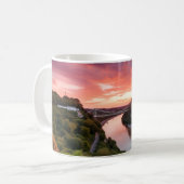Pont de suspension de Bristol Clifton à Sunset Mug (Devant gauche)
