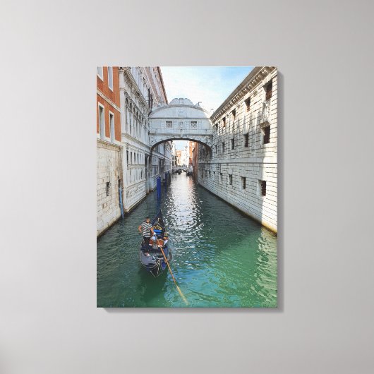 Pont de Venise de vues impression de toile (Recto)