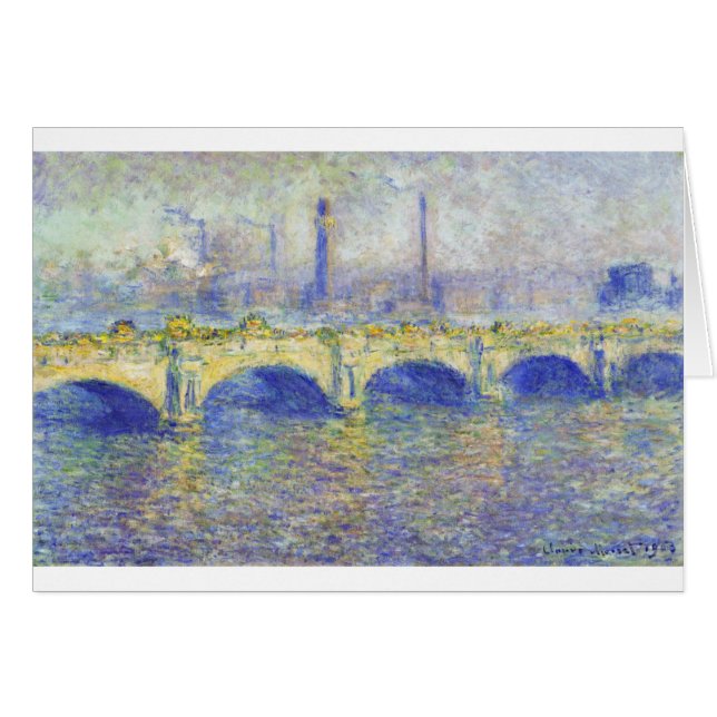 Pont de Waterloo, effet du Sun par Claude Monet (Devant horizontal)