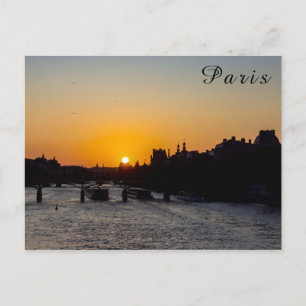 Pont des arts at sunset - Parijs, Frankrijk Briefkaart