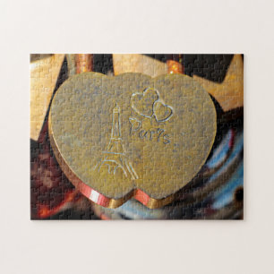 Pont des Arts Liefdessloten Parijs. Legpuzzel