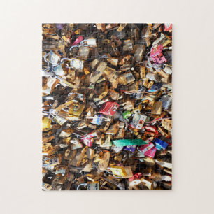 Pont des Arts Love Locks Parijs. Legpuzzel