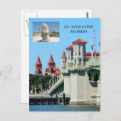 Pont des Lions St Augustine, Floride Carte postale (Devant / Derrière)