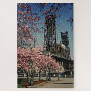 Pont du centre-ville Portland   Puzzle Cherry Blos