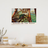 Pont du Forth, Écosse pour les vacances Affiche (Cuisine)