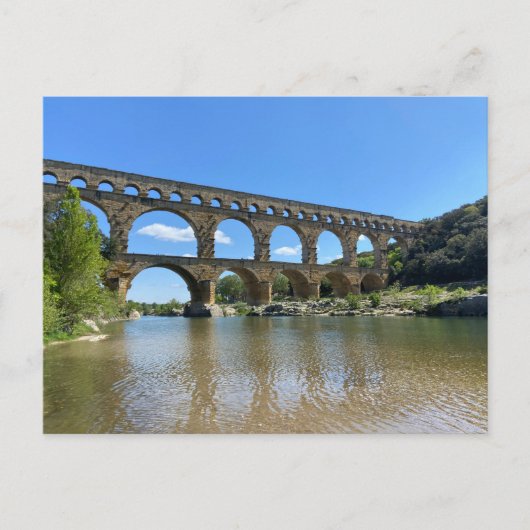 Pont du Gard, Frankrijk Briefkaart (Voorkant)