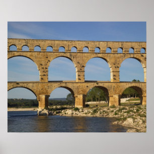 Pont du Gard, Gard, Languedoc Roussillon, Frankrij Poster