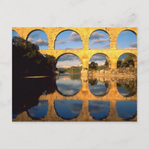 Pont du Gard, Gardon River, Gard, Languedoc, Briefkaart