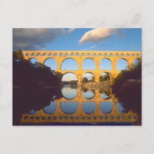 Pont du Gard, Gardon rivier, Gard, Languedoc, Briefkaart