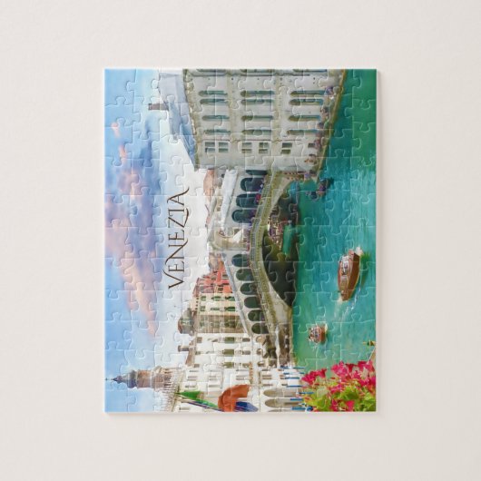 Pont du Rialto à Venise| Puzzle Vénétie, Italie (Vertical)