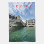 Pont du Rialto de Venise vue serviette de thé (Vertical)