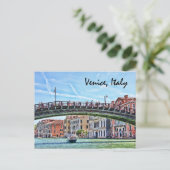 Pont du Rialto, Venise Italie Carte postale (Debout devant)