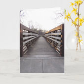 "Pont Dundas au coucher du soleil" Carte de félici (Fleur jaune)