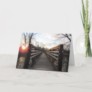 "Pont Dundas au coucher du soleil" Carte de félici