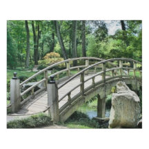 Pont en bois Faux Toile enveloppée Imprimer