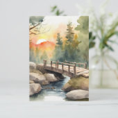 Pont forestier - 3 cartes (Debout devant)