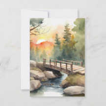 Pont forestier - 3 cartes