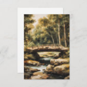 Pont forestier - 4 cartes (Devant / Derrière)