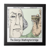 Pont George Washington Carreau de céramique drôle