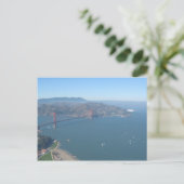 Pont Golden Gate avec carte postale Zeppelin (Debout devant)