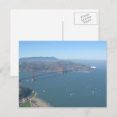 Pont Golden Gate avec carte postale Zeppelin (Devant / Derrière)