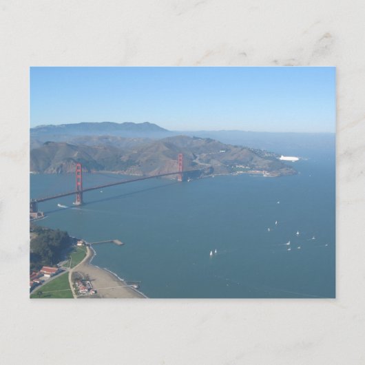 Pont Golden Gate avec carte postale Zeppelin (Devant)