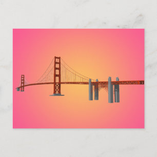 Pont Golden Gate : modèle 3D : Carte postale