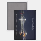 Pont Gordie Howe aimant rectangle (Recto/Verso)