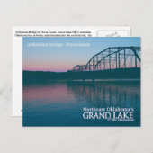Pont inachevé...Grand Lake OK carte postale (Devant / Derrière)