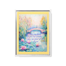 Pont Inspiré Monet toile étirée