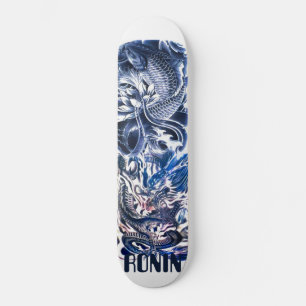Pont japonais Dragon Koi Phoenix Skateboard