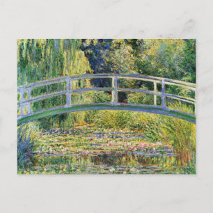 Pont japonais Monet avec nappes d'eau Carte postal