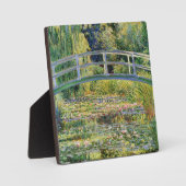 Pont japonais Monet avec Plaques d'eau Plaque (Recto)