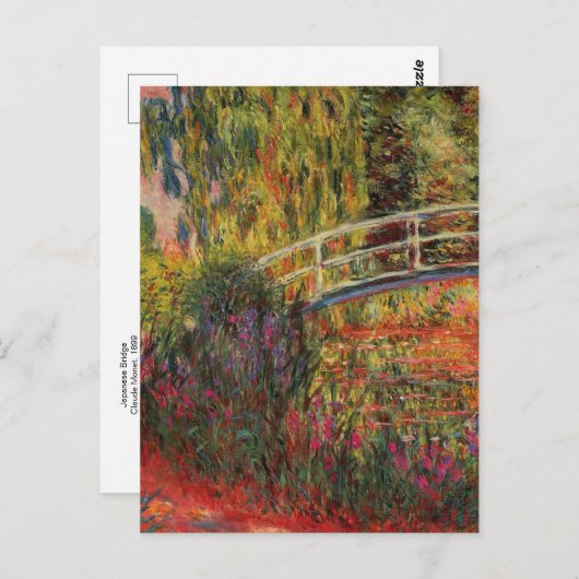 Pont japonais par carte postale Monet (Devant / Derrière)
