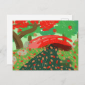 Pont japonais sous carte postale (Devant / Derrière)