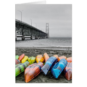 Pont Mackinac et Canots Select Color Card