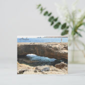 Pont Naturel Aruba, Photographie, Carte Postale (Debout devant)