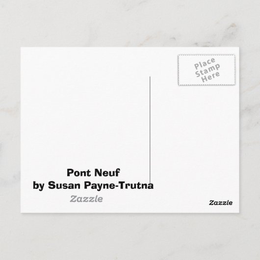 Pont Neuf Briefkaart (Achterkant)