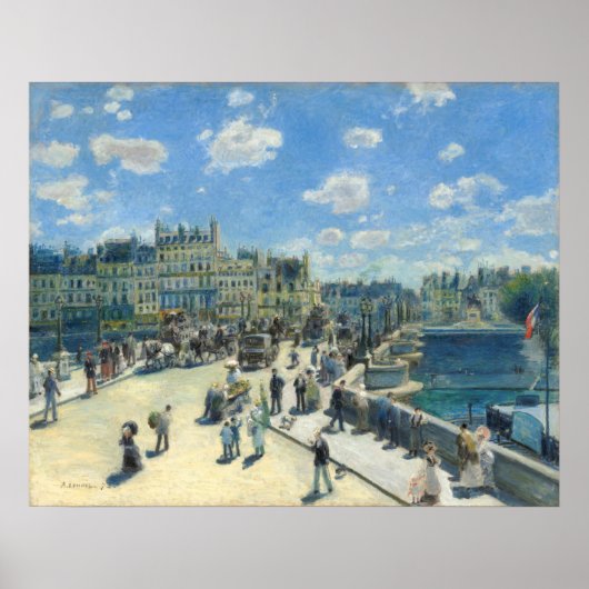 Pont Neuf, Parijs - Auguste Renoir Fine Art Poster (Voorkant)