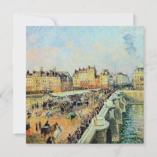 Pont Neuf, vanmiddag, Sunlight Camille Pissarro (Voorkant)
