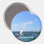 Pont Newport Rhode Island Pell vers Newport aimant (Recto/Verso)