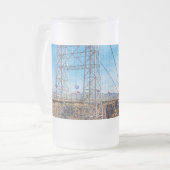Pont Royal Gorge Vue latérale Mug de bière givrée (Devant gauche)