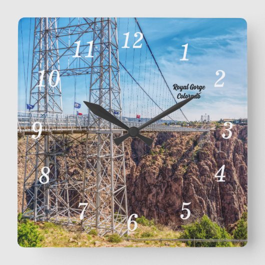 Pont Royal Gorge Vue latérale Mur Horloge (Recto)