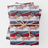 Pont Sachs/Greyhounds avec le papier de Noël Père  (En situation)