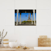 Pont van Bir Hakeim in Parijs Poster (Keuken)