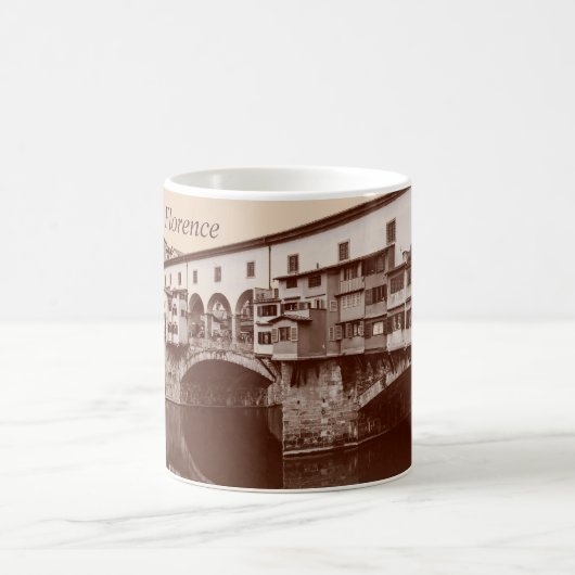 Pont Vecchio Brown Coffee Mug (Centre)