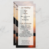 Pont Verrazano au programme de mariage de l'aube (Devant / Derrière)