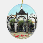 Ponta Delgada Açores Ornement de Noël Pittoresque (Gauche)