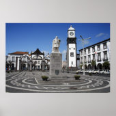 Ponta Delgada, Azoren Poster (Voorkant)